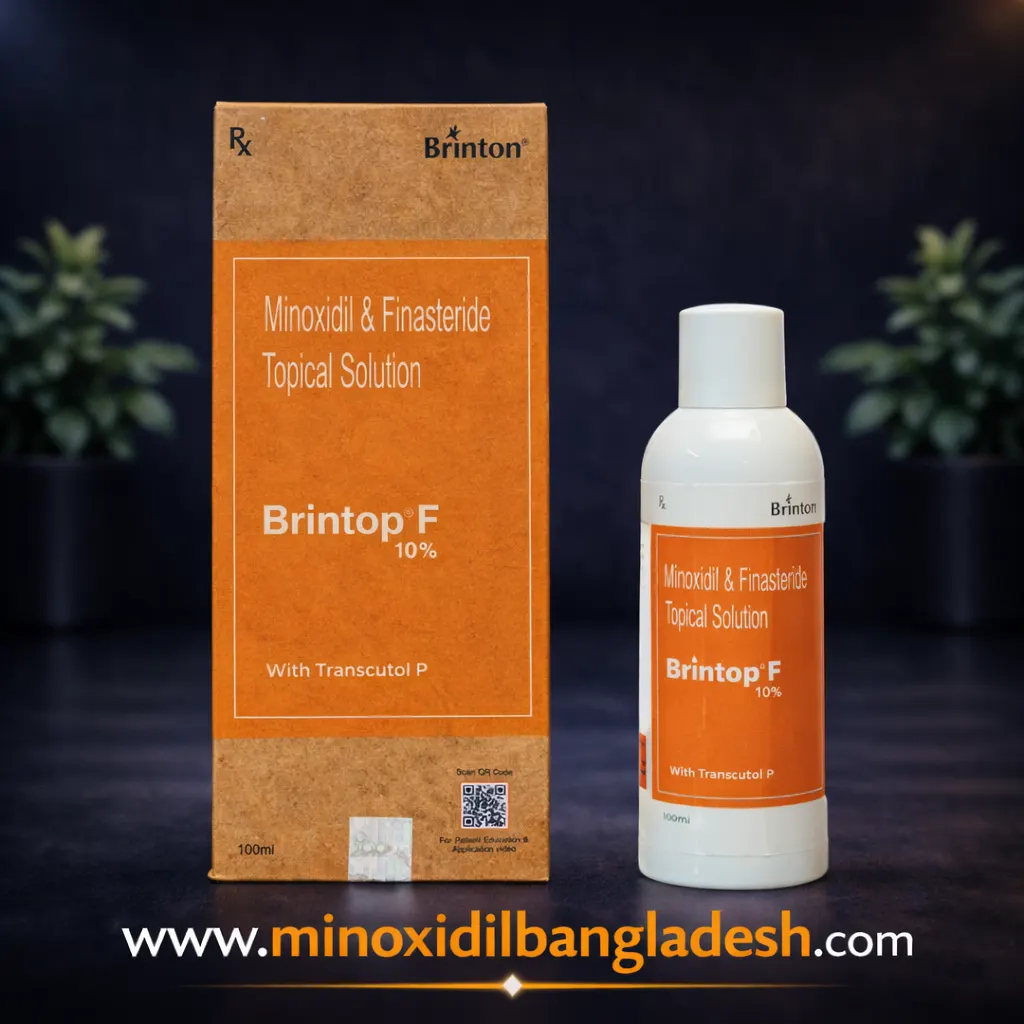Brintop F 10% Minoxidil & Finasteride Topical Solution with Transcutol P 100ml