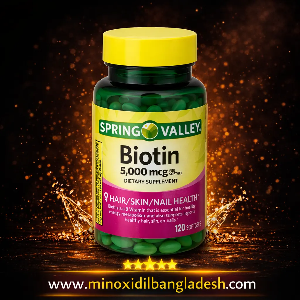 Spring Valley Biotin for Hair, Skin, Nail 5000mcg 120 Softgels