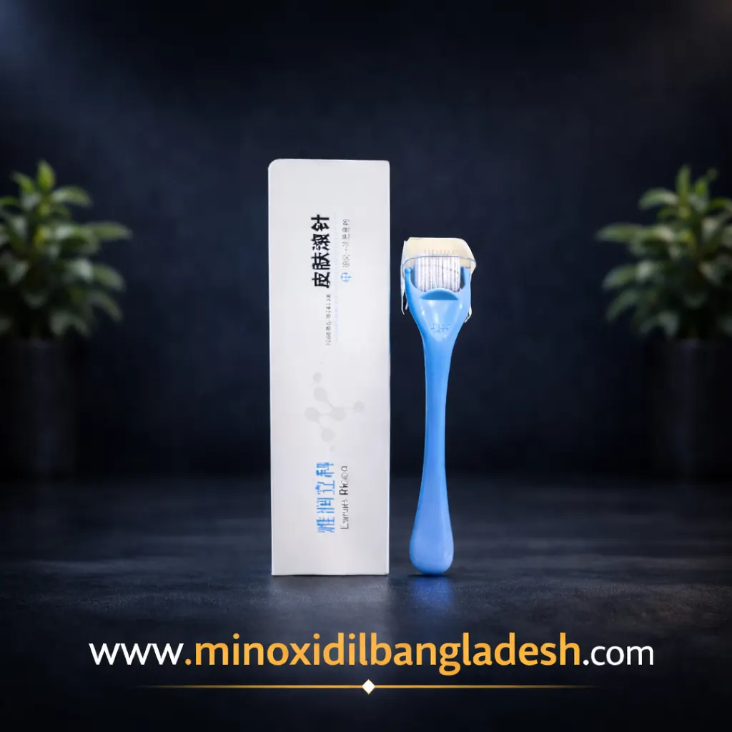 Esrun Ricco Blue Derma Roller 540 Needles – Home Microneedling Tool in Bangladesh