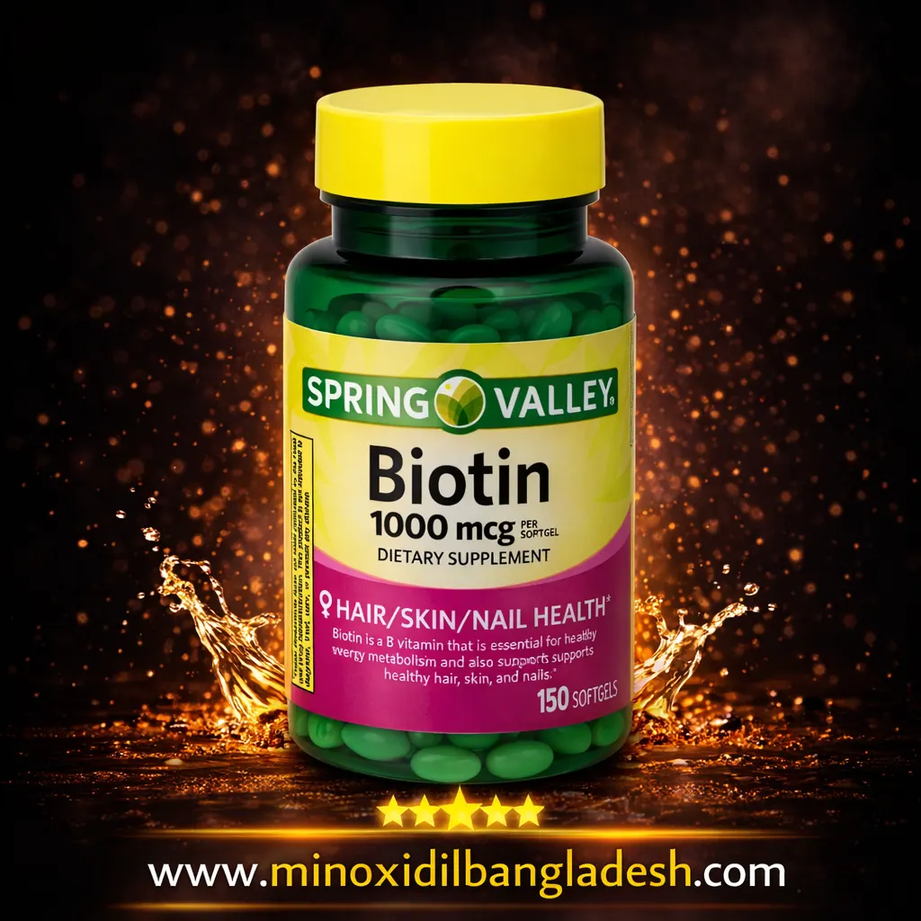 Spring Valley Biotin for Hair, Skin, Nail 1000mcg 150 Softgels