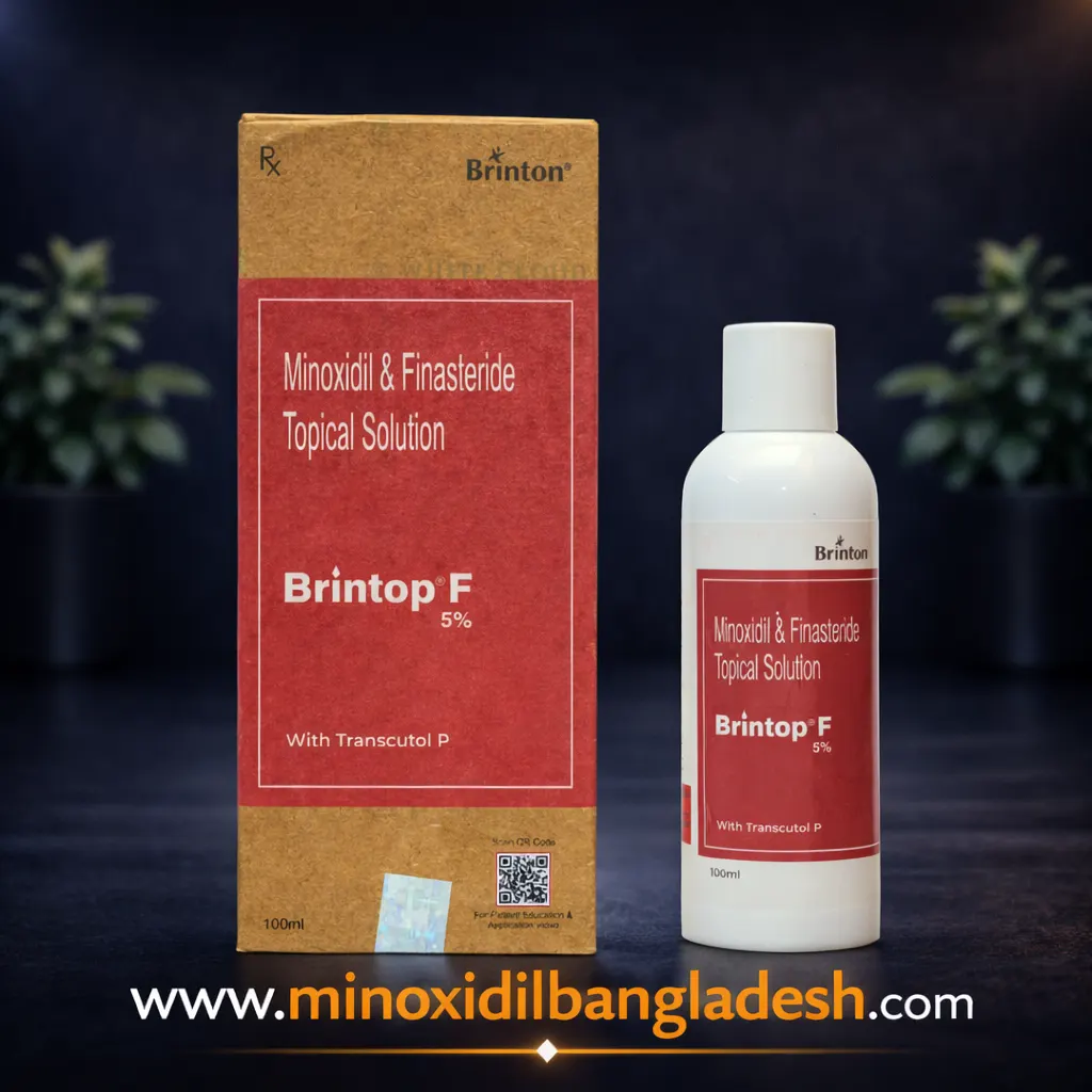 Brintop F 5% Minoxidil & Finasteride Topical Solution with Transcutol P 100ml