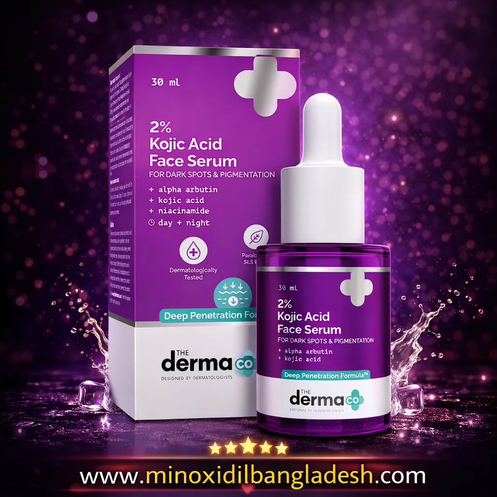 The Derma Co 2% Kojic Acid Face Serum for Dark Spots & Pigmentation 30ml