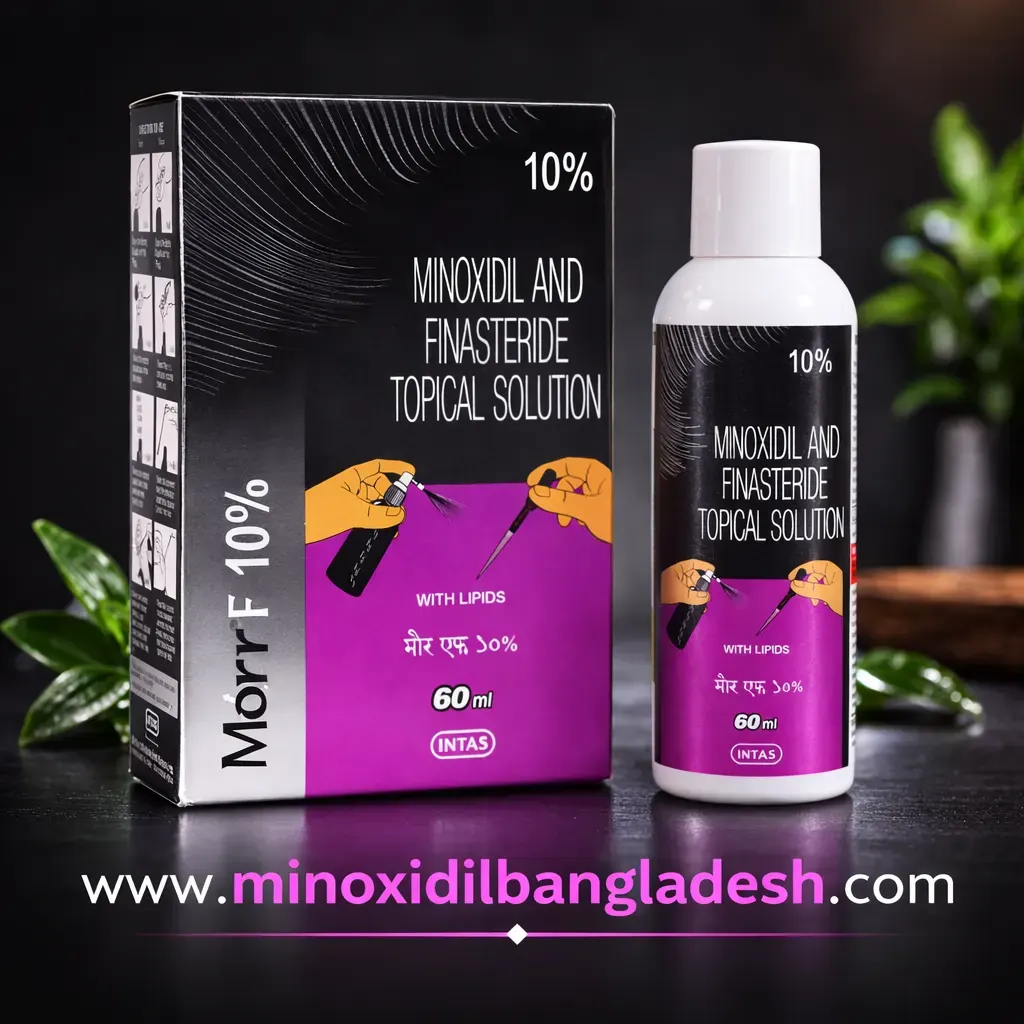 Morr F 10% Minoxidil and Finasteride Topical Solution 60ml